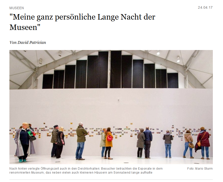 Hamburger Abendblatt – Meine einzigartige Lange Nacht der Museen in Hamburg